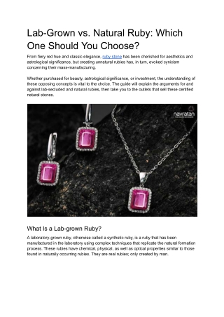 Lab-Grown vs. Natural Ruby_ Which One Should You Choose_
