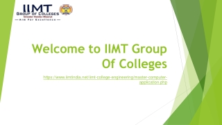 IIMT Group of Colleges – Premier MCA Education in Delhi NCR