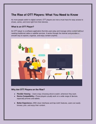 The Rise of OTT Players: What You Need to Know