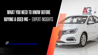 Key Things to Know Before Buying MG SUC Cars for Sale– Expert Insights