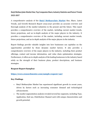 Butyl Methacrylate Market
