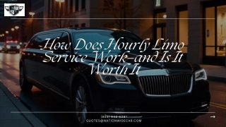 How Does Hourly Limo Service Work and Is It Worth It