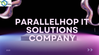 Parallelhop IT Solutions and It consultancy provider