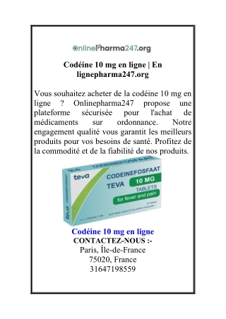 cod ine 10 mg en ligne en lignepharma247 org