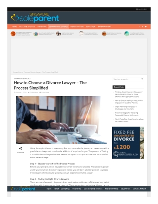 How to Choose a Divorce Lawyer – The Process Simplified