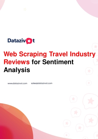 Web Scraping Travel Industry Reviews for Sentiment Analysis