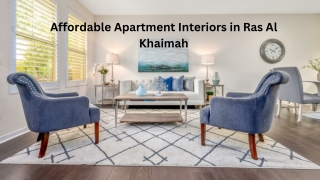 Affordable Apartment Decorating Ideas in Ras Al Khaimah