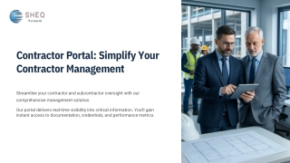 Contractor Portal and Management System for Subcontractors