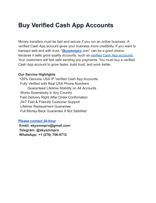 Top 77 Sites To Buy Verified Cash App Accounts In This Year
