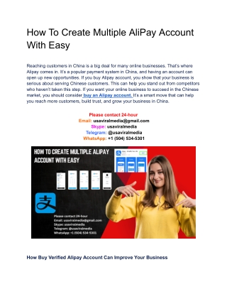 Best Places To Buy Verified Alipay Accounts 2025 - rmb post