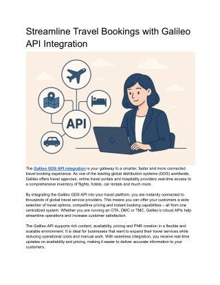 Streamline Travel Bookings with Galileo API Integration