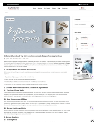 Bathroom Accessories in Zirakpur By Jag Hardware