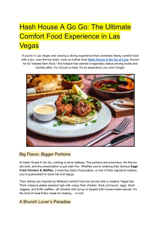 Hash House A Go Go_ The Ultimate Comfort Food Experience in Las Vegas