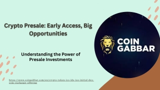 Unlock Massive Gains: The Ultimate Guide to the Best Crypto Presale Opportunities