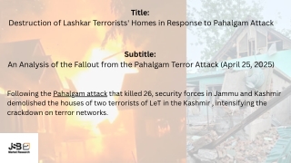 Kashmir: Homes of Terrorists Behind Deadly Pahalgam Attack Razed by Indian Force