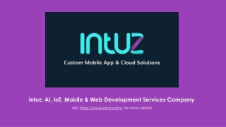 intuz ai iot mobile web development services