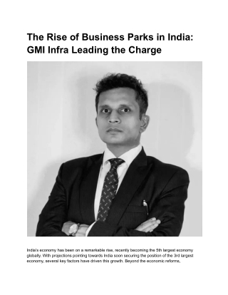 The Rise of Business Parks in India_ GMI Infra Leading the Charge