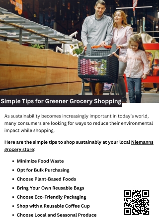 Simple Tips for Greener Grocery Shopping