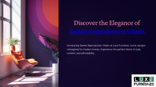 Discover the Elegance of Eames Reproduction Chairs