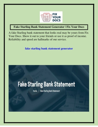 fake starling bank statement generator fix your