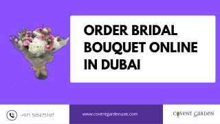 Order Bridal Bouquet Online In Dubai
