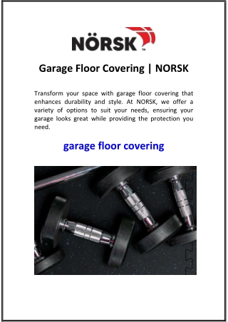 Garage Floor Covering  NORSK