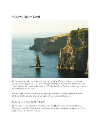 Student life in Ireland