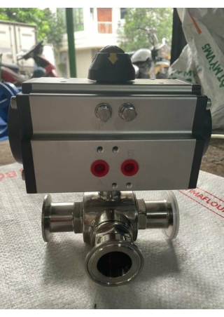 Van bướm khí nén vi sinh - htvietnamvalve