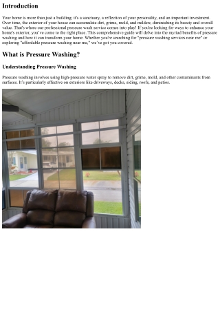 Enhance Your House's Exterior with Our Professional Pressure Wash Service