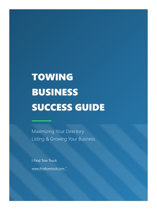 towing business success guide