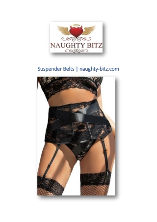 Suspender Belts | naughty-bitz.com