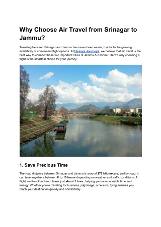 air ticket srinagar to jammu
