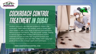Maintenance of Clean-Living Standards Through Pest Control Treatment in Dubai