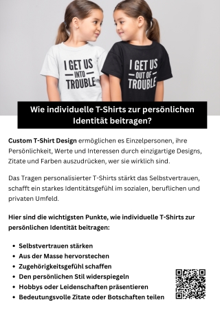 Wie individuelle T-Shirts zur persönlichen Identität beitragen