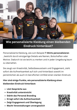Wie personalisierte Kleidung einen bleibenden Eindruck hinterlässt