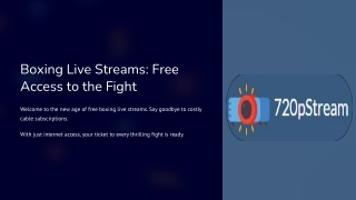 Boxing Live Streams Free