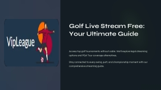Golf Live Stream Free