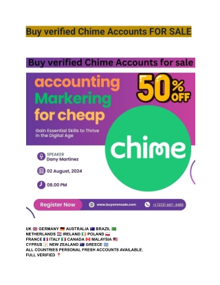 Buy Verified Chime Accounts – The Ultimate Guide for 2025