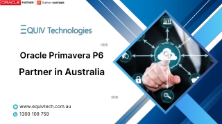 Oracle Primavera P6 Partner in Australia