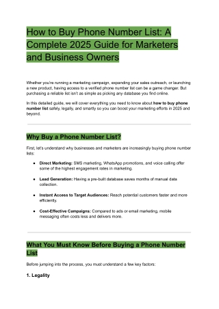 phone number list 01