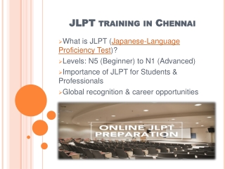  JLPT training in Chennai