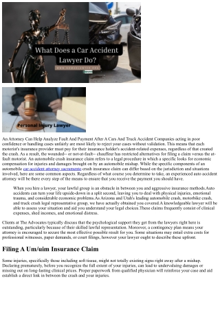 How Can An Automobile Mishap Lawyer Help Me Submit An Um Uim Claim?