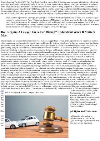 Exactly How A Vehicle Crash Legal Representative Can Aid Your Personal Injury Ca