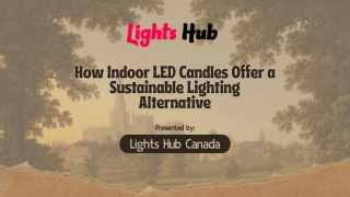 How Indoor LED Candles Offer a Sustainable Lighting Alternative