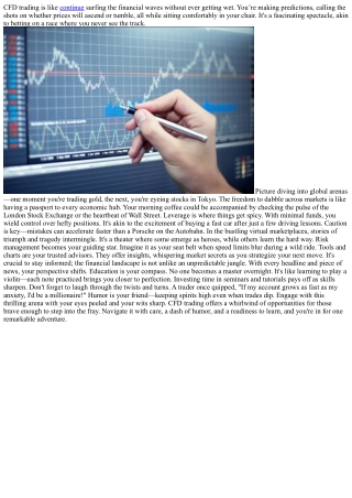 cfd trading is like continue surfing
