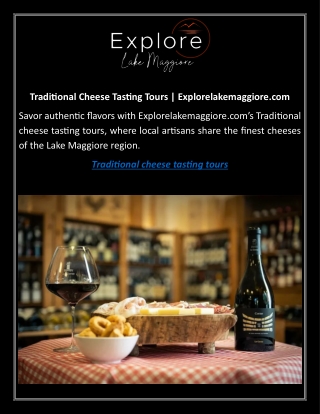 Traditional Cheese Tasting Tours Explorelakemaggiore.com