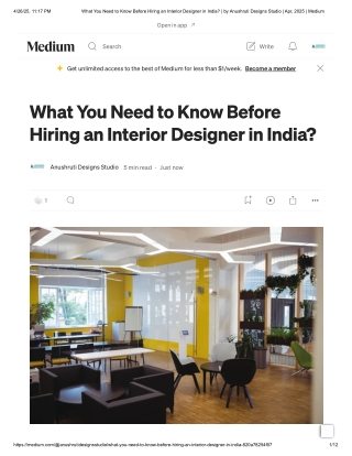 What You Need to Know Before Hiring an Interior Designer in India