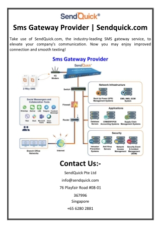 Sms Gateway Provider | Sendquick.com