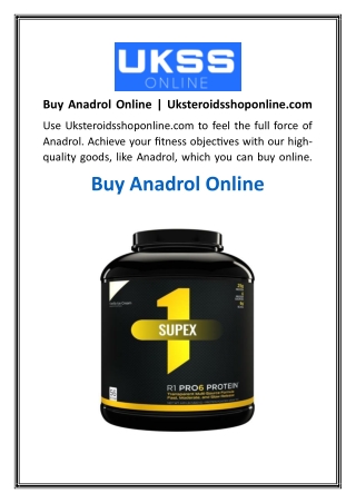 Buy Anadrol Online  Uksteroidsshoponline.com