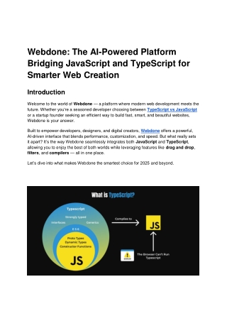 webdone the ai powered platform bridging